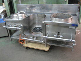 2024年製　【マルゼン】【業務用】【中古】　中華レンジ　MRS-173E****　プロパンガス　W1800xD750xH720mm　自社6ヶ月保証