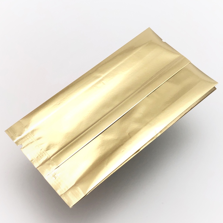 VK-162（500枚×４袋）（金色）85×25×160mm アルミ蒸着ガゼット袋 脱酸素剤対応袋 福重（北海道・沖縄への発送は行っておりません）