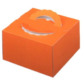 デコ箱 TD オレンジ 4 寸用（200枚）(トレー無し) 内寸140×140×115mm高 パッケージ中澤（北海道・沖縄への発送は行っておりません）