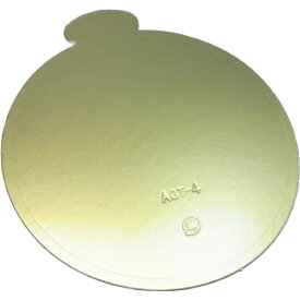 AGT-S 5 寸（100枚）φ181 スタンダードケーキトレー 紙製金色 デコ用 パッケージ中澤（北海道・沖縄への発送は行っておりません）