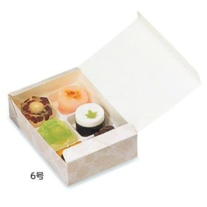 楽天市場】菊カートン 6号（500枚） 112×166×45mm 和菓子箱 