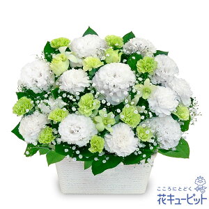 【お供え・お悔やみの花】花キューピット 仏花 供花 法要 法事 仏事 弔事 枕花 お盆 お彼岸 初盆新盆 四十九日 一周忌 お供えのアレンジメントyr00-524306