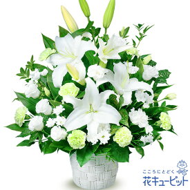 お盆 新盆 初盆 供花 仏花 法事 仏事 お悔やみ お供え 供物お供えのアレンジメントmk00-ob511877