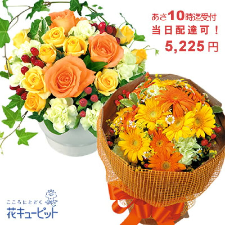 楽天市場 当日配達おまかせ お祝い 誕生日など 退職 歓送迎 還暦 結婚 出産 開店開業 入学卒業 発表会 記念日 花キューピットのクイックフラワーギフトycqu Q インターネット花キューピット