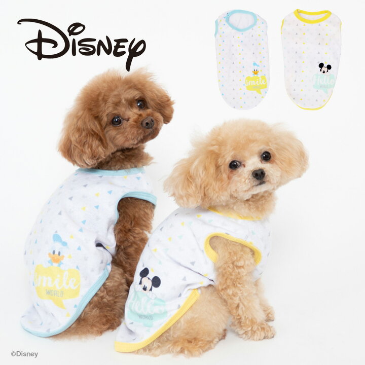 楽天市場 最大350円offクーポン配布中 Disney ディズニー ミッキーパイルタンク ミッキー ドナルド Ds221 021 犬服 ペット用品 犬 いぬ ペット 春服 夏服 春夏服 Pet Three