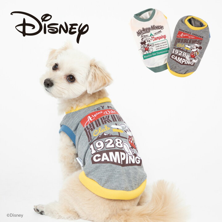 楽天市場 今だけp5倍 対象ペット服3点以上で50 Offクーポン Disney ディズニー ミッキーキャンプタンク Ds221 021 犬服 ペット用品 犬 いぬ ペット 春服 夏服 春夏服 Pet Three