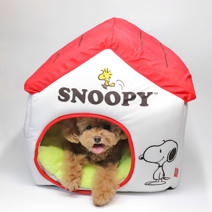 楽天市場 Peanuts スヌーピーハウス ホワイト Snoopy ペットベッド ペットハウス ペット用 クッション 犬猫用 犬用 猫用 犬 猫 全犬種 イヌ ネコ いぬ ねこ Pet Three