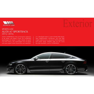 yWALD-SportsLinez AUDI A7 4GC SportBack 2011y~2015y tGA 3_Lbg X|[cobN X|C[ oh @h AEfB