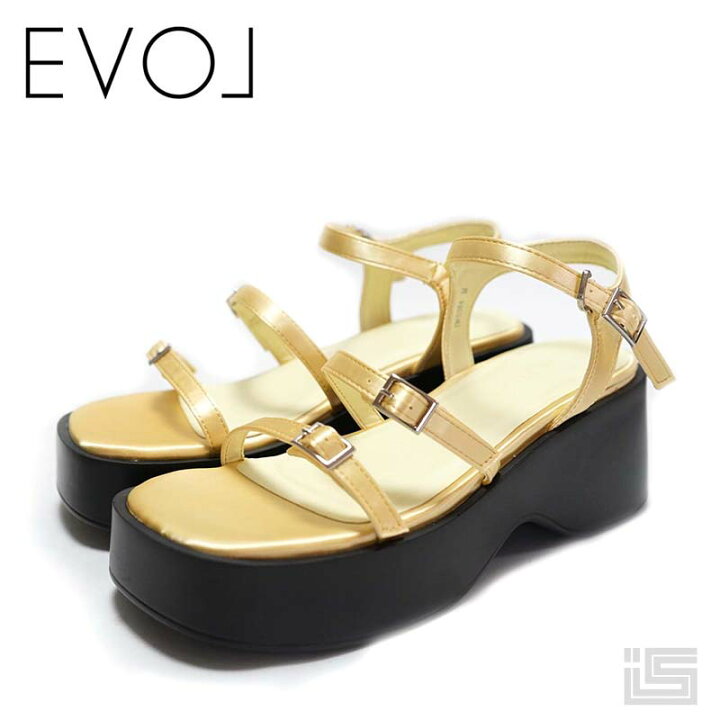 楽天市場】【new】EVOL イーボルiw5384 Yellow イエロー厚底スクエア 