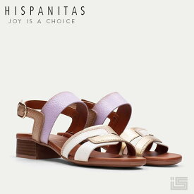 ◇ HISPANITAS ヒスパニタスCHV232701 White/combi ホワイト メタリック コンビアンクルストラップ サンダル オープントゥ ラウンドトゥレディースシューズ レディース スペインブランド【23ss】