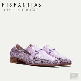 ◇ HISPANITAS ヒスパニタスHV232762 Lavender ラベンダービット付きメッシュ ローファー スリッポンレディース スペインブランド【23ss】レディーススリッポン