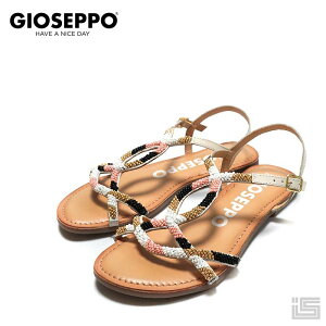�� GIOSEPPO �W�I�Z�b�| 68778 WhiteCombi �r�[�Y�t���T���_�� �X�g���b�v �I�u���[�N�g�D �t���b�g �C���|�[�g�X�y�C���y23ss�V��z�y���K�i�z���f�B�[�X�T���_��