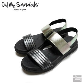 【再入荷】 Oh! My Sandals オーマイサンダルズ4980 Black/c ブラックコンビサンダル スペイン 22ss【正規取扱店】【インポート】