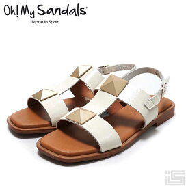 【new】Oh! My Sandals オーマイサンダルズ5329 White/E ホワイトエナメルサンダル スペイン 24ss【正規取扱店】【インポート】
