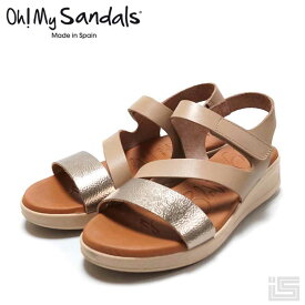 【new】Oh! My Sandals オーマイサンダルズ5402 Beige ベージュクロス シームレス サンダル スペイン 24ss【正規取扱店】【インポート】
