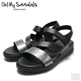 【new】Oh! My Sandals オーマイサンダルズ5402 Black ブラッククロス シームレス サンダル スペイン 24ss【正規取扱店】【インポート】