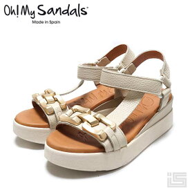 【new】Oh! My Sandals オーマイサンダルズ5420 Ivoly アイボリーアンクルストラップサンダル スペイン 24ss【正規取扱店】【インポート】