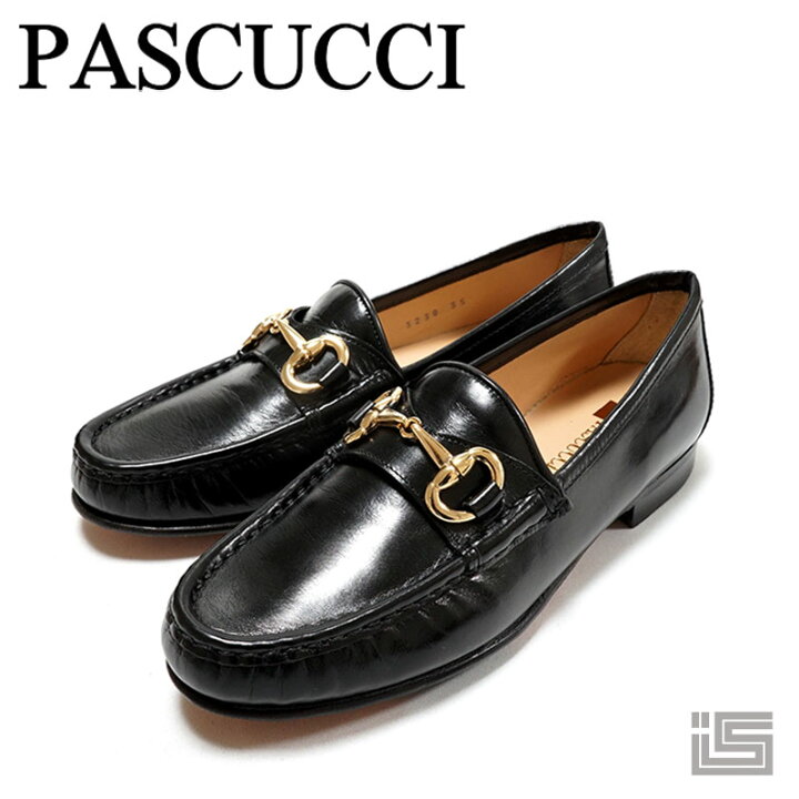 楽天市場】□ PASCUCCI パスクッチ 3238 ZOE Black/cビットローファー 