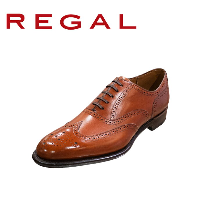 楽天市場】REGAL リーガル 03DR-CD ウイングチップ BROWN レザーソール 