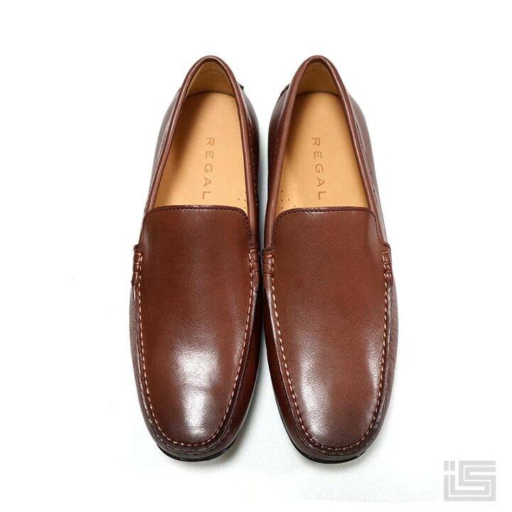 楽天市場】□ REGAL リーガル55BL-AF Brownスリッポン スクエアトゥ 