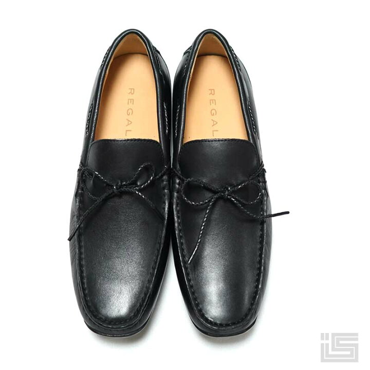 楽天市場】□ REGAL リーガル 52DL-AH Blackレザー リボン スリッポン 