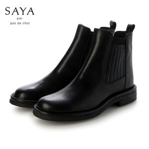 SAYA �T�� 51222 black �u���b�N 3cm�{�v���E���h�g�E�v���b�g���@�T�C�h�S�A�u�[�c ���f�B�[�X�V���[�Y�y25aw�z�y���K�i�z