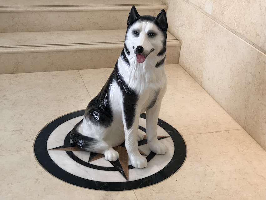 高級感のあるデザイン 値下げ イタリア製 陶器犬 【あすつく】 シベリアンハスキー