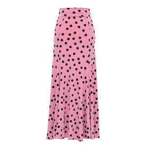 FF-2501 スペイン製ハイウエストスカート/スモーキーピンク「1点のみメール便可」【フラメンコ用品】【ダンス衣装】【レッスンスカート】ファルダ 練習用