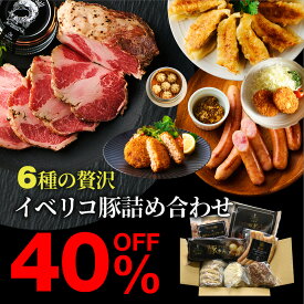 【40%OFF スーパーセール限定】イベリコ豚 人気 詰め合わせ 6種類 三昧 人気 福袋 大容量 約1.6kg ローストポーク 楽天スーパーSALE 特価 タイムセール 食品 お得 冷凍 送料無料 イベリコ屋