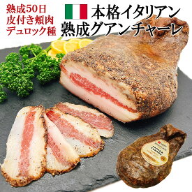 自宅で本格イタリアン 熟成 グアンチャーレ 皮付き 頬肉 不定貫 スペイン産 豚肉 ほほ肉 生ハム おつまみ 業務用 豚トロ guanciale 肉 イタリア カルボナーラ パスタ ピザ ほほ肉 塩漬け おつまみ グアンチャーレ ハム ベーコン 肉 パンチェッタ トントロ ポイント増除外品