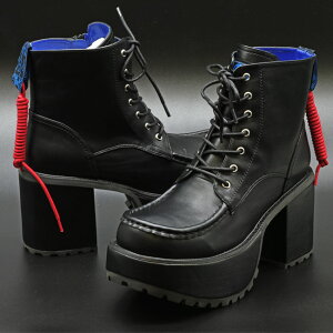 【ヨースケ 全品送料無料】 ヨースケ YOSUKE メンズ ヒールアップブーツ 厚底ブーツ パンク&ロックテイストレースアップ 厚底 ショートブーツ メンズブーツ 2608018 到着後のレビューでクーポ