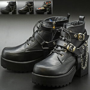 【ヨースケ 全品送料無料】 ヨースケ YOSUKE レースアップブーツ 厚底ブーツ ショートブーツ メンズ 全3色 26 27 ブラック 黒 4468008 到着後のレビューでクーポンプレゼント(予約)は10月下旬〜の