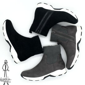 【クーポン対象品】 あしながおじさん スニーカーブーツ ニットスニーカー 厚底スニーカー 撥水　レディース 全3色 S-LL 黒 ブラック 7210135 セール