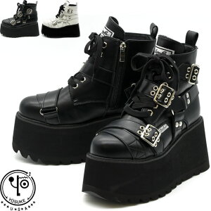 【ヨースケ 全品送料無料】 【クーポン対象品】 ヨースケ YOSUKE レースアップブーツ 厚底ブーツ ショートブーツ メンズ 全2色 26 27 ブラック 黒 ホワイト 白 6318005 セール