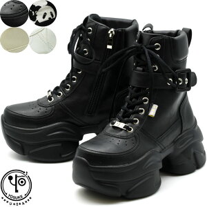 ヨースケ YOSUKE レースアップブーツ 厚底ブーツ スニーカーブーツ ショートブーツ レディース 全4色 黒 白 4450082