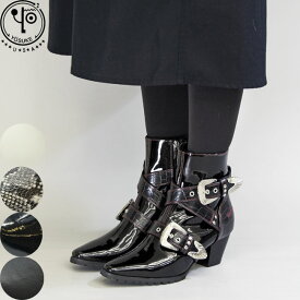 【ヨースケ 全品送料無料】 【クーポン対象品】 ヨースケ YOSUKE ウエスタンブーツ 厚底ブーツ ショートブーツ クロスベルト レディース 全4色 S-LL 黒 白 6310024 セール