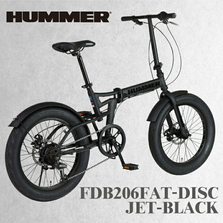 楽天市場】ファットバイク FAT BIKE 漆黒の車体 20インチ 折りたたみ 