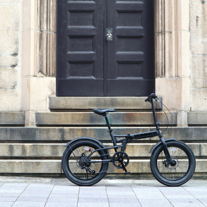 楽天市場】ファットバイク FAT BIKE 漆黒の車体 20インチ 折りたたみ 