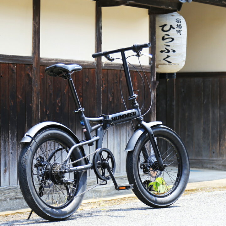 楽天市場】ファットバイク FAT BIKE 漆黒の車体 20インチ 折りたたみ 