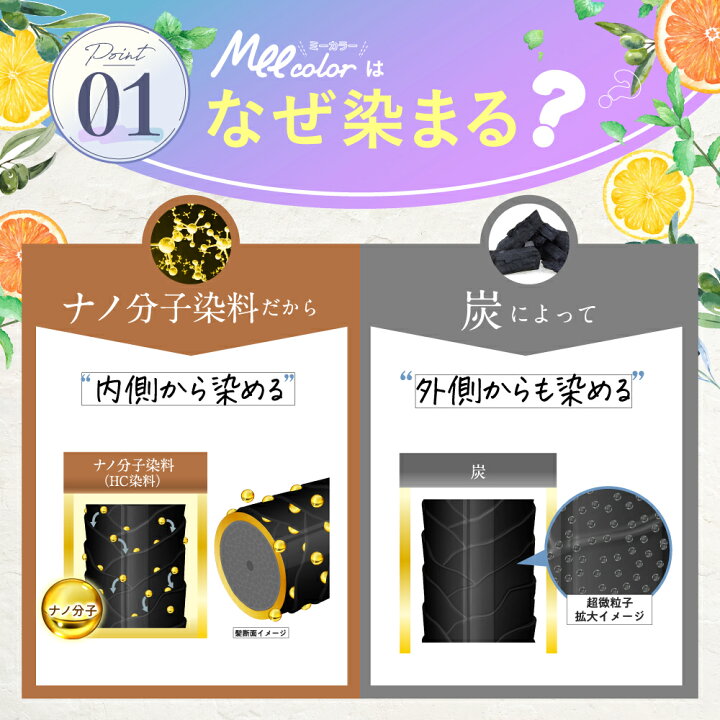 楽天市場】クリームシャンプー Mee color（350g）3本組 白髪染め 