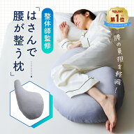 はさんで腰が整う枕 はさみ心地クッション クッション 枕 まくら 枕カバー付き はさんで腰が整う枕 横向…