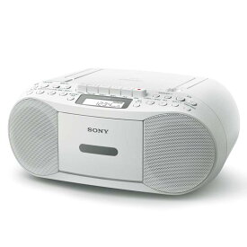 ソニー AUX CDラジカセ レコーダー CFD-S70 : FM/AM/ワイドFM対応 録音可能 ホワイト CFD-S70 W