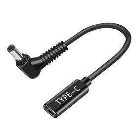 fine-R タイプC USB-C 入力 DC 6.5×4.4mm 変換 主に SONY/富士通など ノートパソコン AC PD 充電 TYPE-C 変換アダプター 充電 電源 ケーブル (PL保険加入品) (CA 6544)