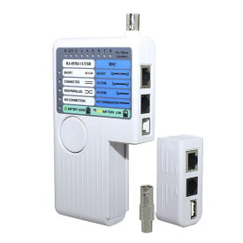 Ealona ネットワークケーブルテスター メーター リモート機能 4 in 1 RJ11 RJ45 USB BNC l lan ケーブル 検出器