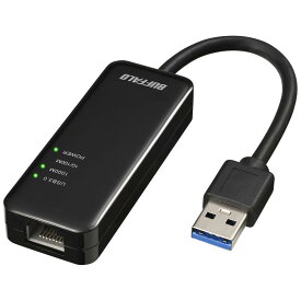 バッファロー 有線LANアダプター Giga Type-A USB3.2(Gen1)対応 日本メーカー 【 macOS/Nintendo Switch 動作確認済み 】 ブラック LUA5-U3-AGTE-NBK
