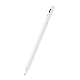 エレコム タッチペン スタイラスペン iPad モード切替搭載(iPad⇔スマホ・タブレット) パームリジェクション対応 磁気吸着 USB-C充電 【iPad 第9世代,Air4,mini6,Pro11インチ 第2世代 等対応】 ホワイ