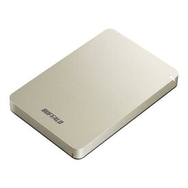 BUFFALO USB3.1(Gen.1)対応 耐衝撃ポータブルHDD 1TB ゴールド HD-PGF1.0U3-GLA