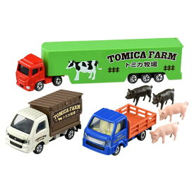 タカラトミー(TAKARA TOMY) トミカ ギフト ようこそ トミカ牧場 トラックセット ミニカー おもちゃ 3歳以上