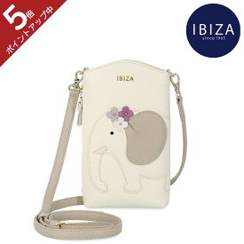 【上質本革】IBIZA イビサ スマホショルダー レディース スマホポシェット 縦型 ミニショルダーバッグ 牛革 本革 ゾウ ぞう 象 お花 動物 アニマル モチーフ 斜めがけ スマートフォン ポーチ かわいい 職人仕上げ ブランド プレゼント ギフト 母親 誕生日 送料無料