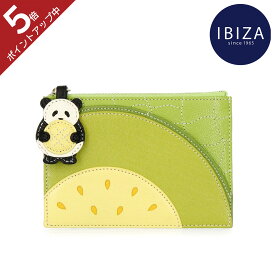 【上質本革】IBIZA イビサ 小銭入れ コインケース ミニ財布 レディース 牛革 本革 パンダ ぱんだ モチーフ 引手 チャーム メロン フルーツ 果物 かわいい コンパクト カード入れ 職人仕上げ ブランド プレゼント ギフト 母親 誕生日 贈り物 送料無料